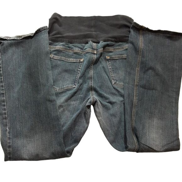 ANNOUNCEMENTS Maternity Jeans High Bump Panel Size L  12/14 - Picture 9 of 13